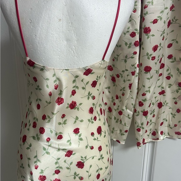 NATORI Rose Print 2 Piece Cami Sleep Set Small - Picture 3 of 9